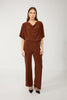 FL254303 CRANBERRY BLACK KNIT PANT FRANK LYMAN